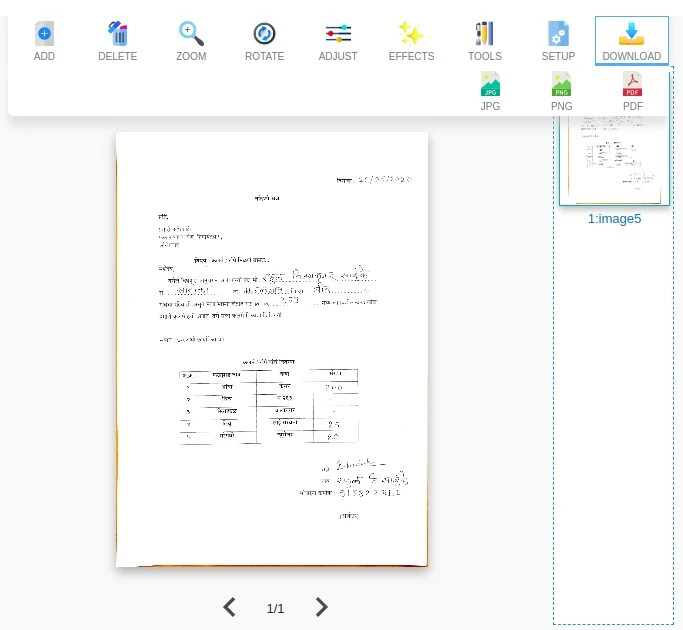 Opciones de descarga